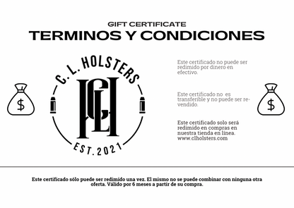 CERTIFICADO DE REGALO